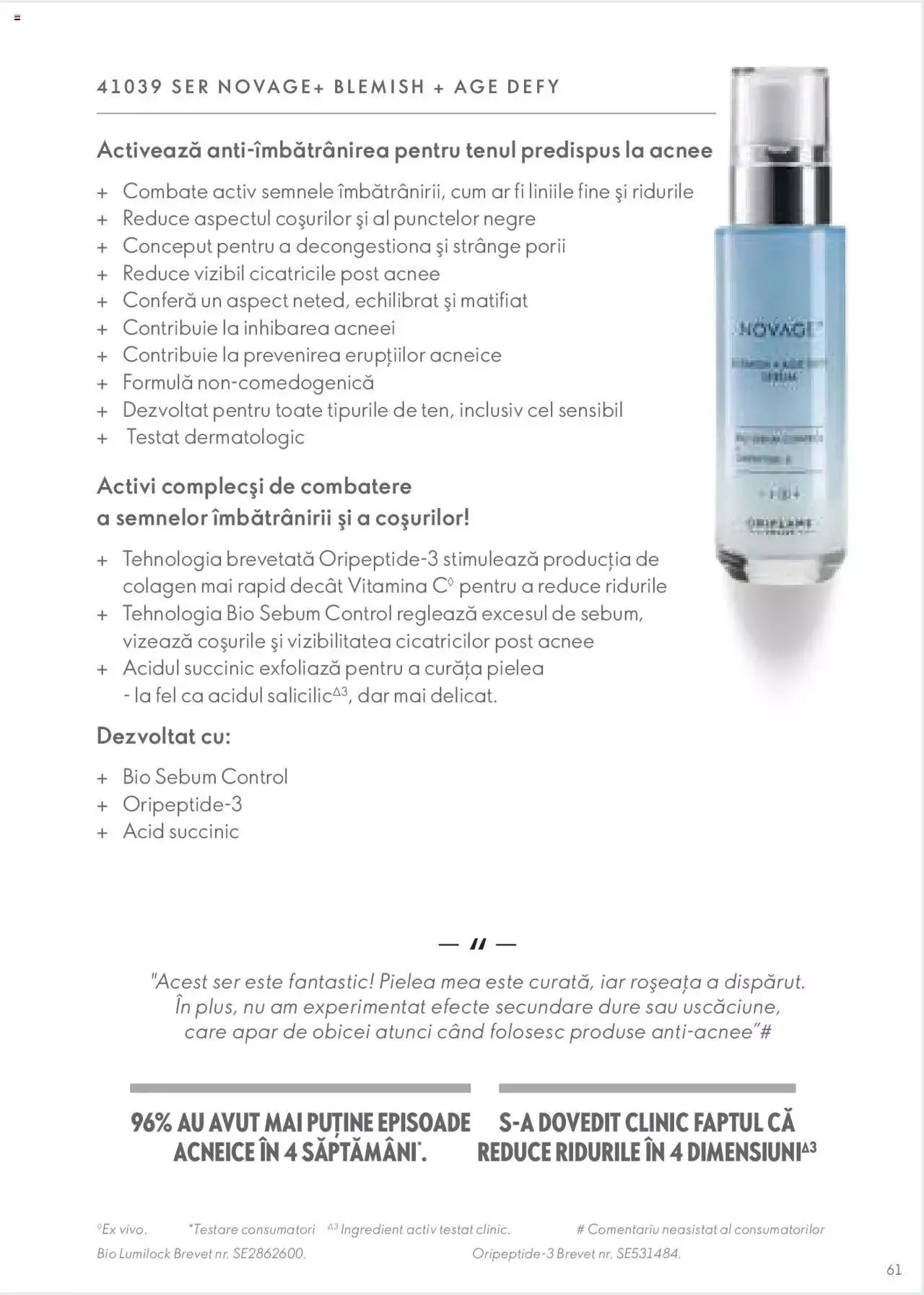 Catalog Oriflame catalog - Ghidul NOVAGE+ de la 1 martie până la 31 decembrie 2023 - Revista Pagina 61