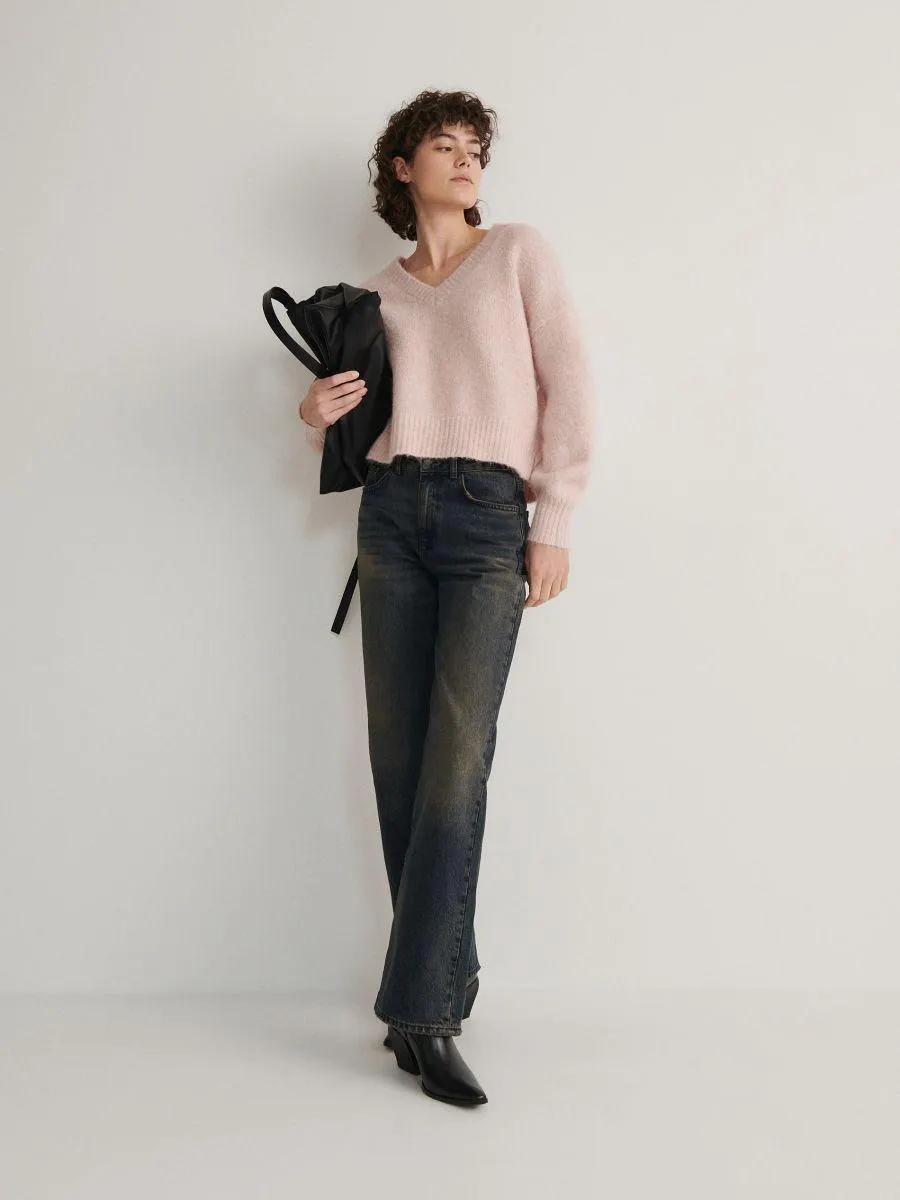 Pulover cu adaos de lână