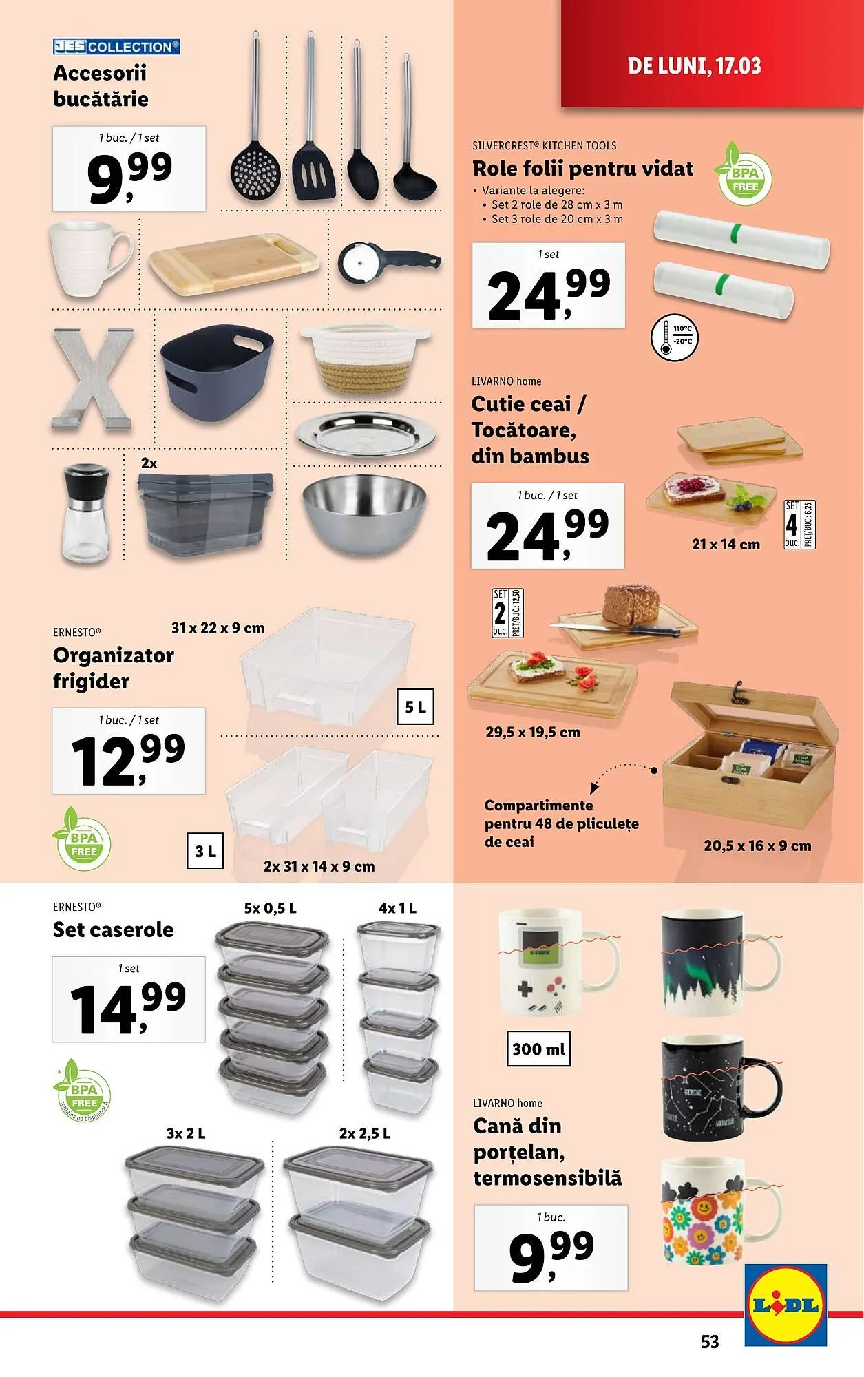 Catalog Catalog Lidl de la 17 martie până la 23 martie 2025 - Revista Pagina 53