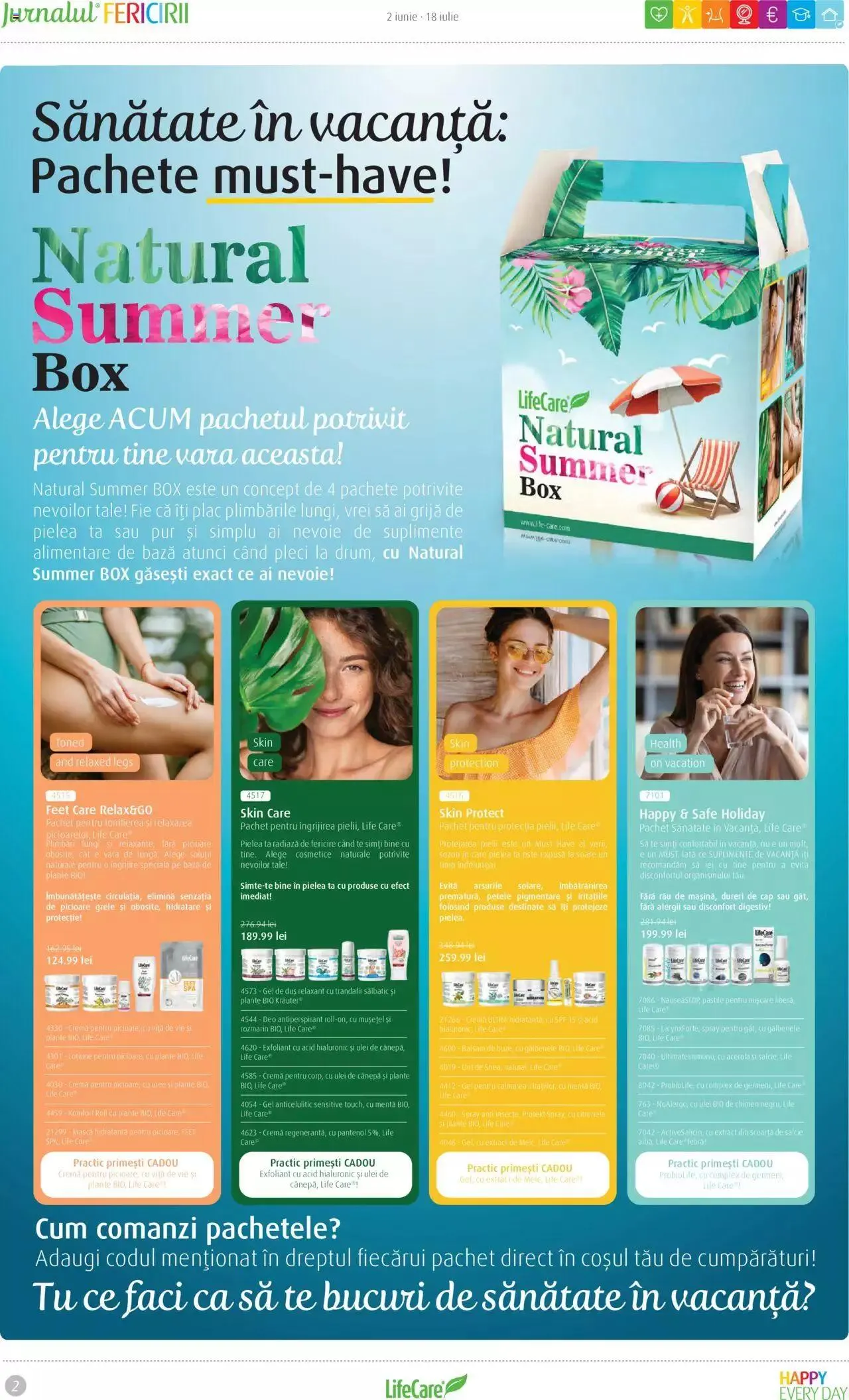 Catalog Life Care catalog - Jurnalul Fericirii Iunie/Iulie de la 2 iunie până la 19 iulie 2023 - Revista Pagina 2