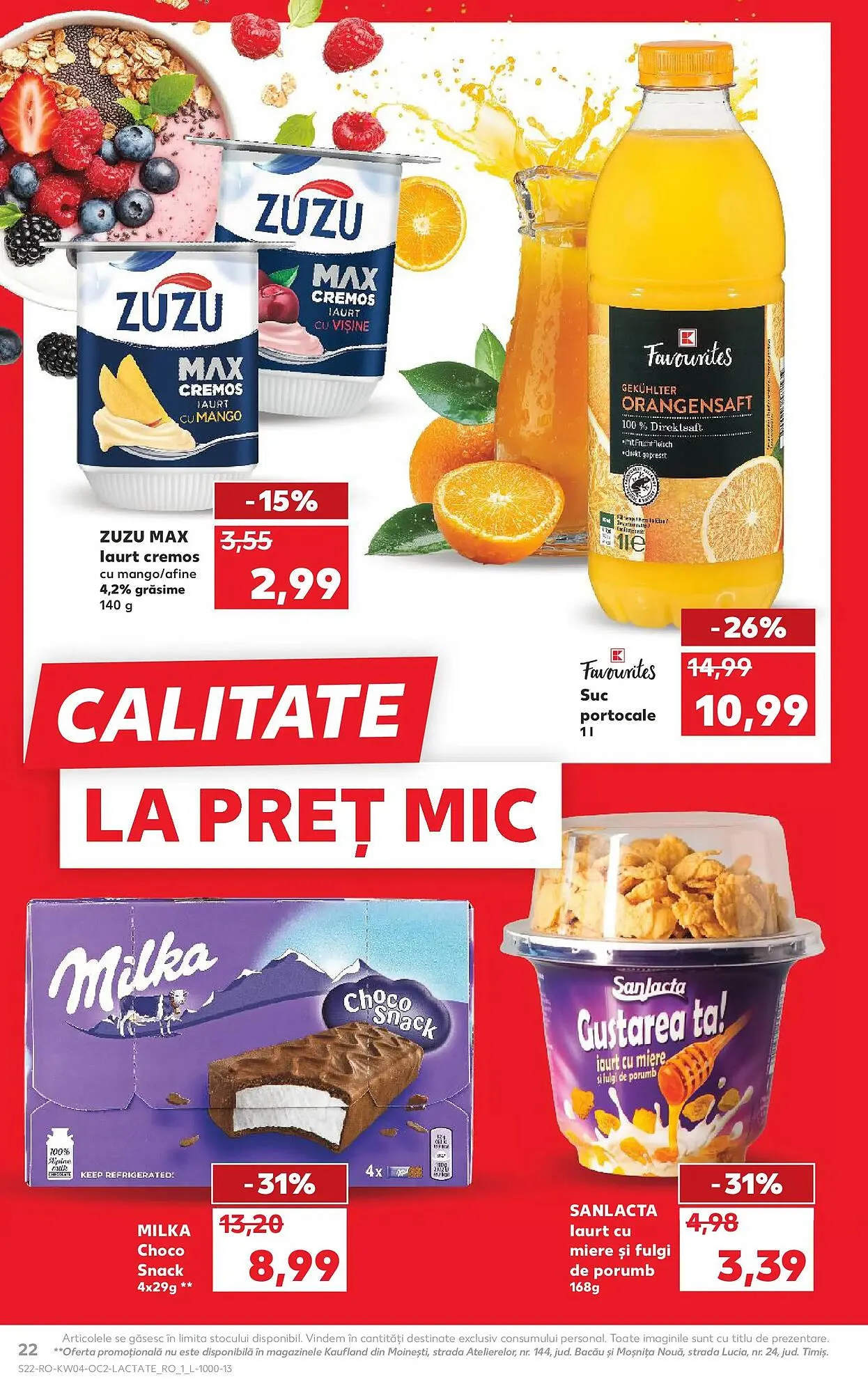 Catalog Catalog Kaufland de la 21 ianuarie până la 27 ianuarie 2026 - Revista Pagina 22