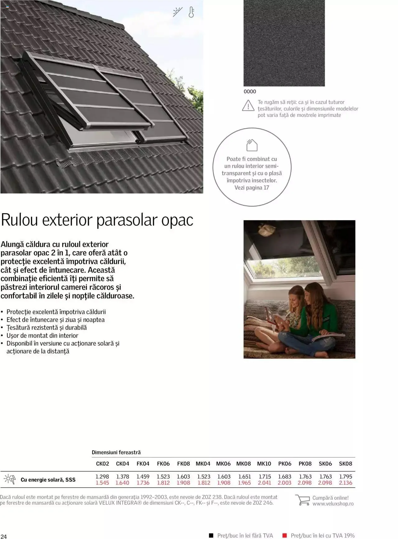 Catalog Velux catalog - Rulouri şi rolete 2022 de la 7 martie până la 31 decembrie 2023 - Revista Pagina 24