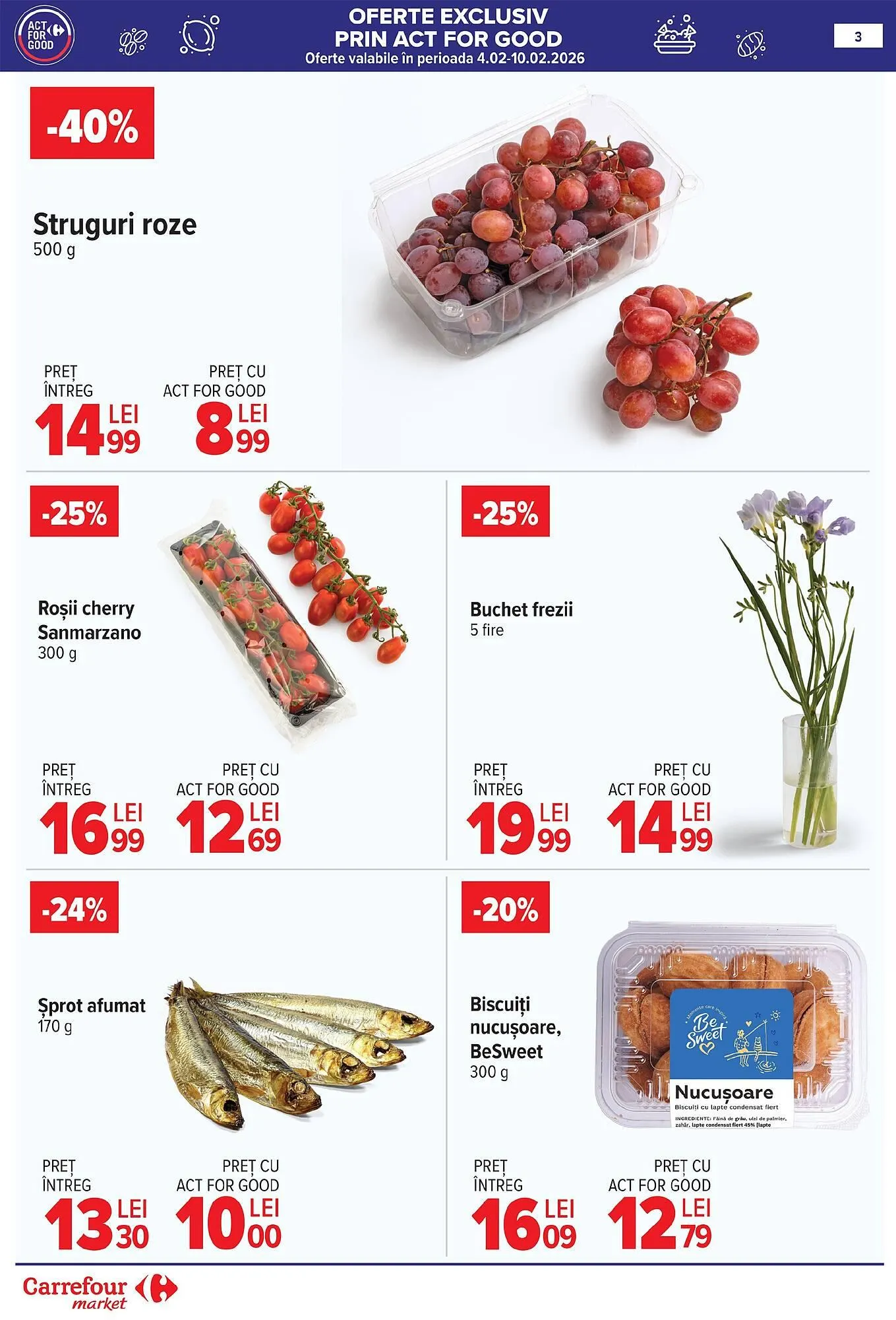 Catalog Catalog Carrefour Market de la 4 februarie până la 17 februarie 2026 - Revista Pagina 3