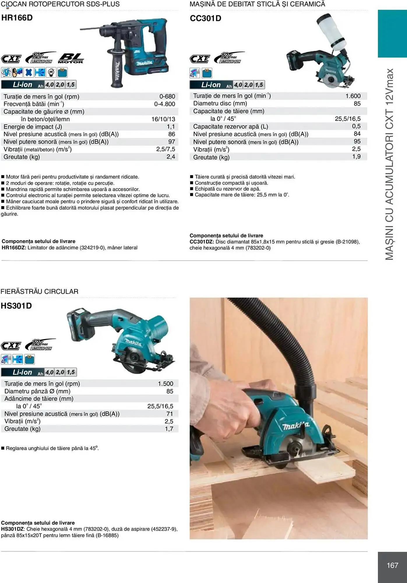Catalog Catalog Makita de la 8 ianuarie până la 31 decembrie 2025 - Revista Pagina 167
