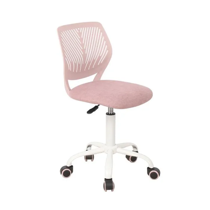 Scaun birou copii Carnation, rotativ, mesh, roz