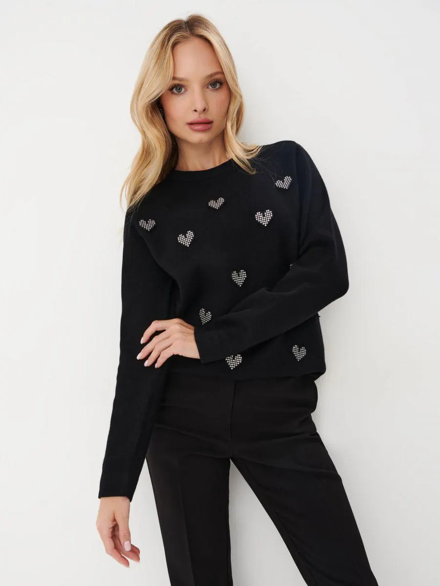 Pulover cu aplicații