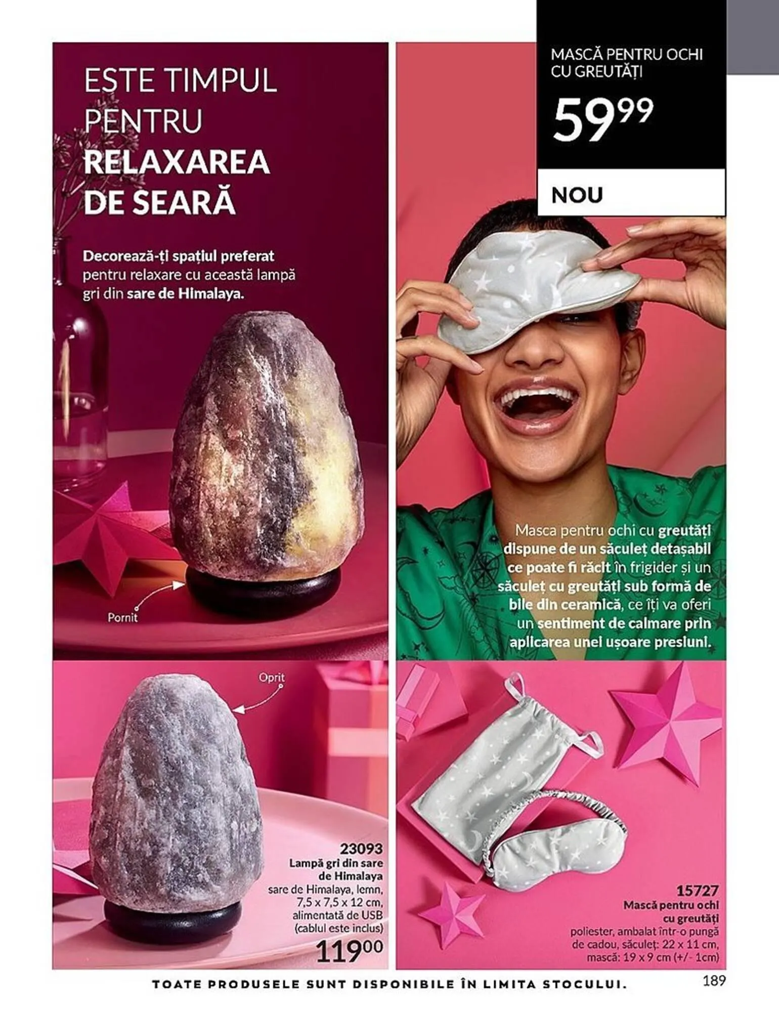 Catalog Avon catalog de la 1 octombrie până la 31 octombrie 2023 - Revista Pagina 189