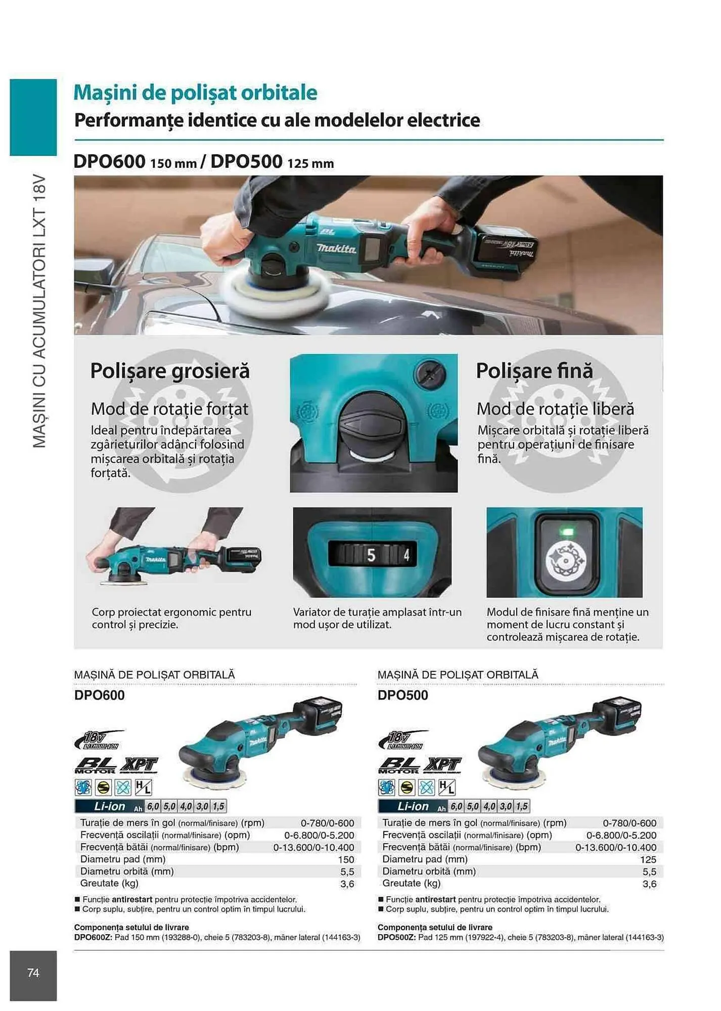 Catalog Makita catalog de la 1 ianuarie până la 31 decembrie 2023 - Revista Pagina 74
