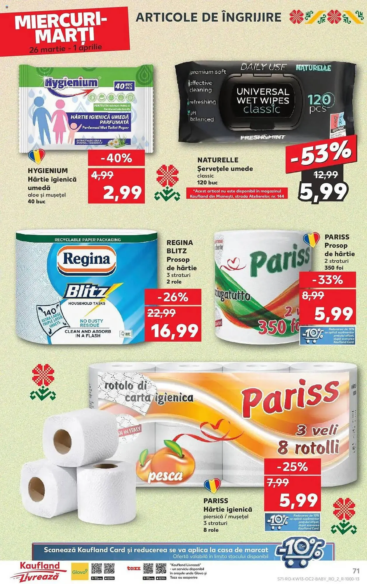 Catalog Catalog Kaufland de la 26 martie până la 1 aprilie 2025 - Revista Pagina 71