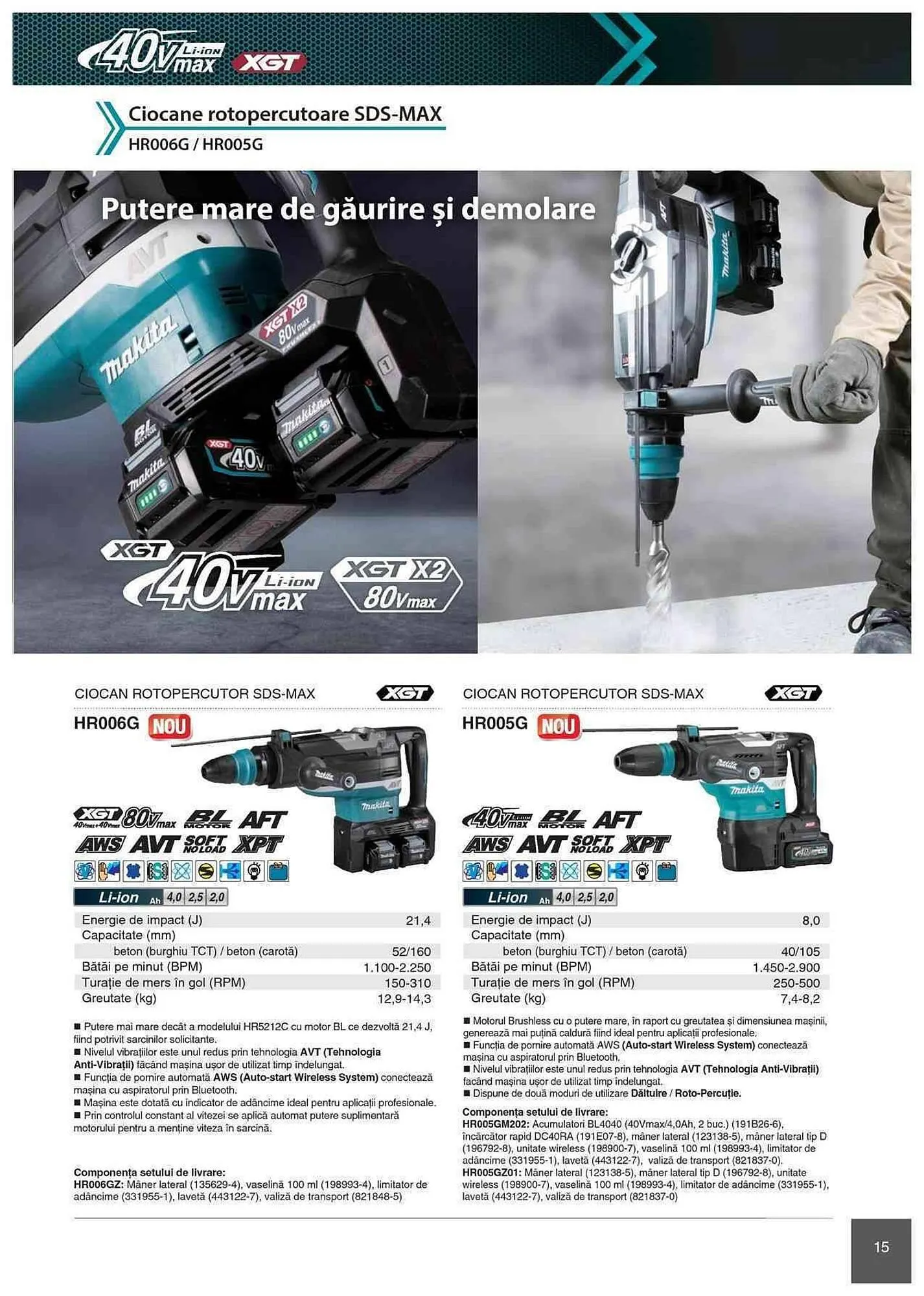 Catalog Makita catalog de la 1 ianuarie până la 31 decembrie 2023 - Revista Pagina 15