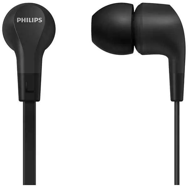 Casti PHILIPS TAE1105BK/00, Cu fir, In-ear, Microfon, negru
