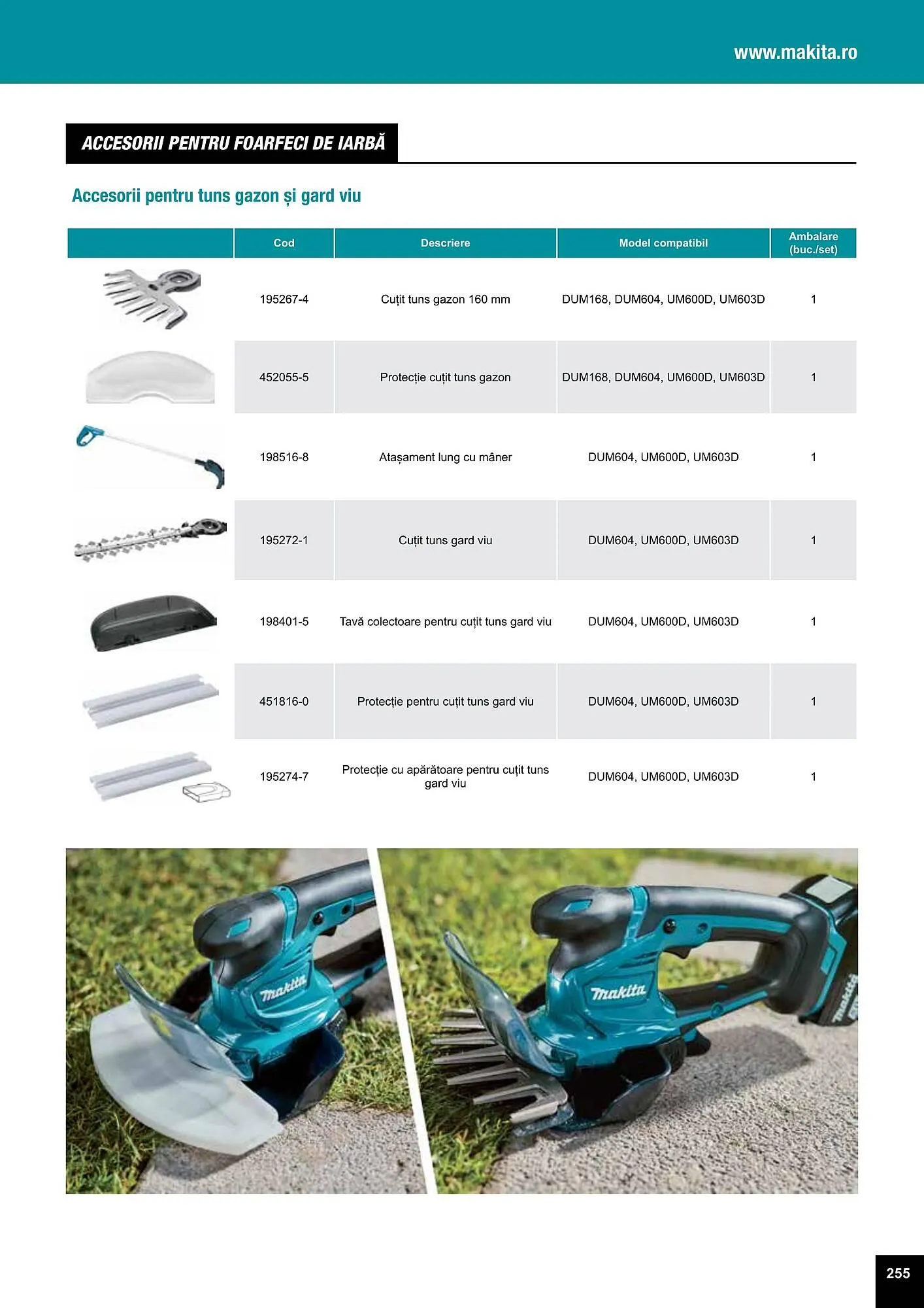 Catalog Makita catalog de la 27 iulie până la 31 decembrie 2023 - Revista Pagina 255