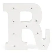 LITERA "R" Decor luminos din lemn copii