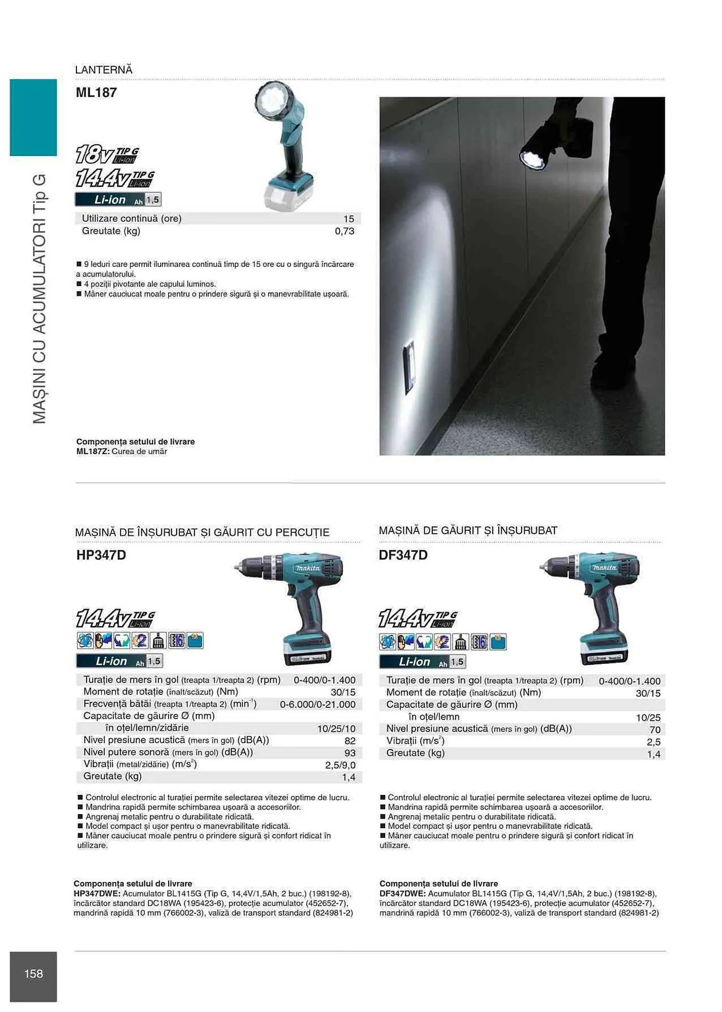 Catalog Makita catalog de la 1 ianuarie până la 31 decembrie 2023 - Revista Pagina 158