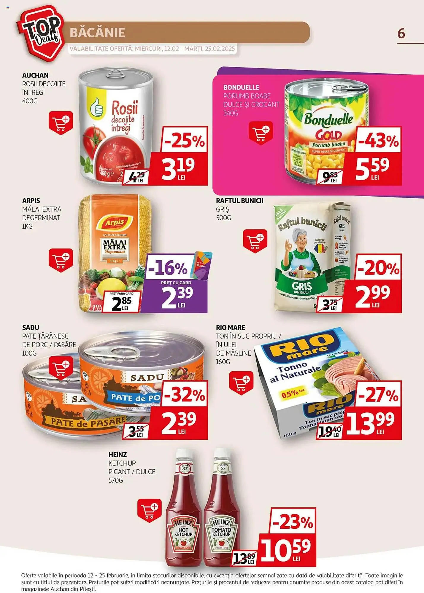 Catalog Catalog Auchan de la 12 februarie până la 25 februarie 2025 - Revista Pagina 6