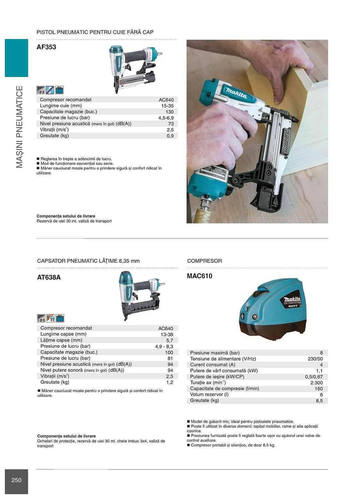 Catalog Makita catalog de la 1 ianuarie până la 31 decembrie 2023 - Revista Pagina 250