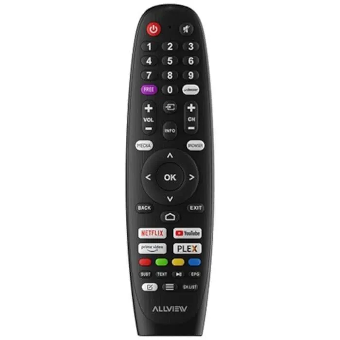 Televizor Smart QLED, AllView 55iPlay6200-U, 140cm, Ultra HD 4K, Dolby Audio, Negru, Clasa E