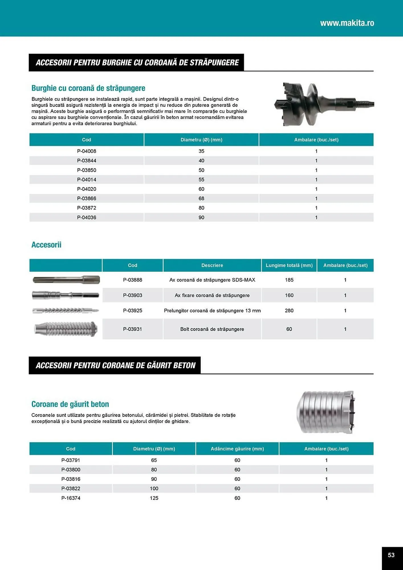 Catalog Catalog Makita de la 1 aprilie până la 31 decembrie 2025 - Revista Pagina 53