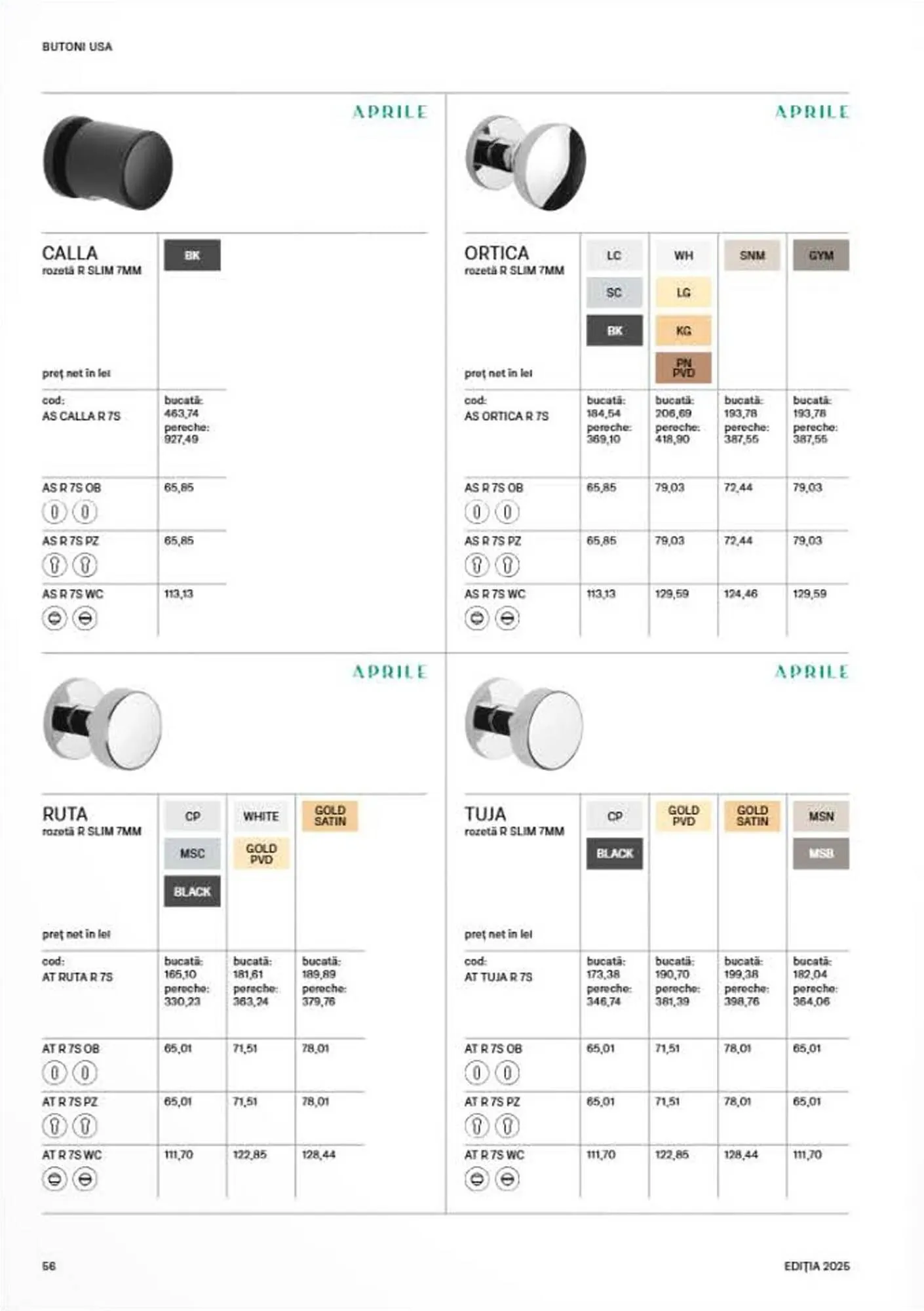 Catalog Catalog Proges de la 8 septembrie până la 31 decembrie 2025 - Revista Pagina 58