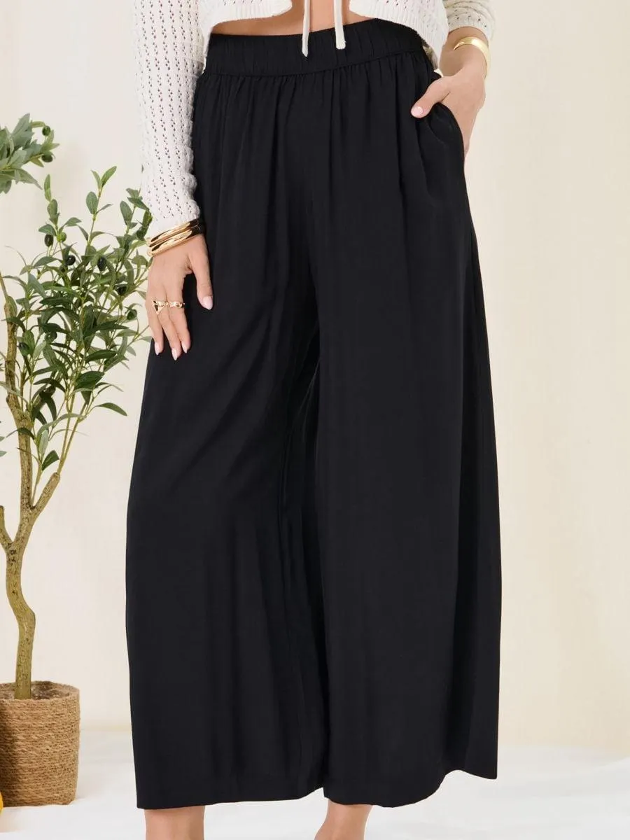 Fustă-pantalon din viscoză