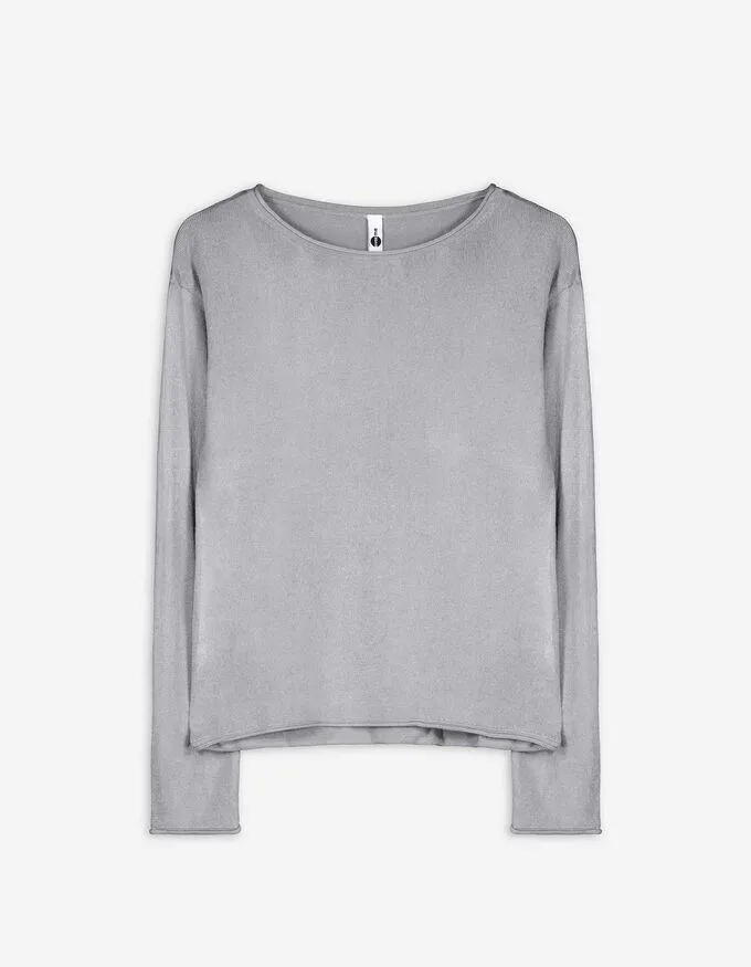 Pletený sveter - Zrolované zakončenia