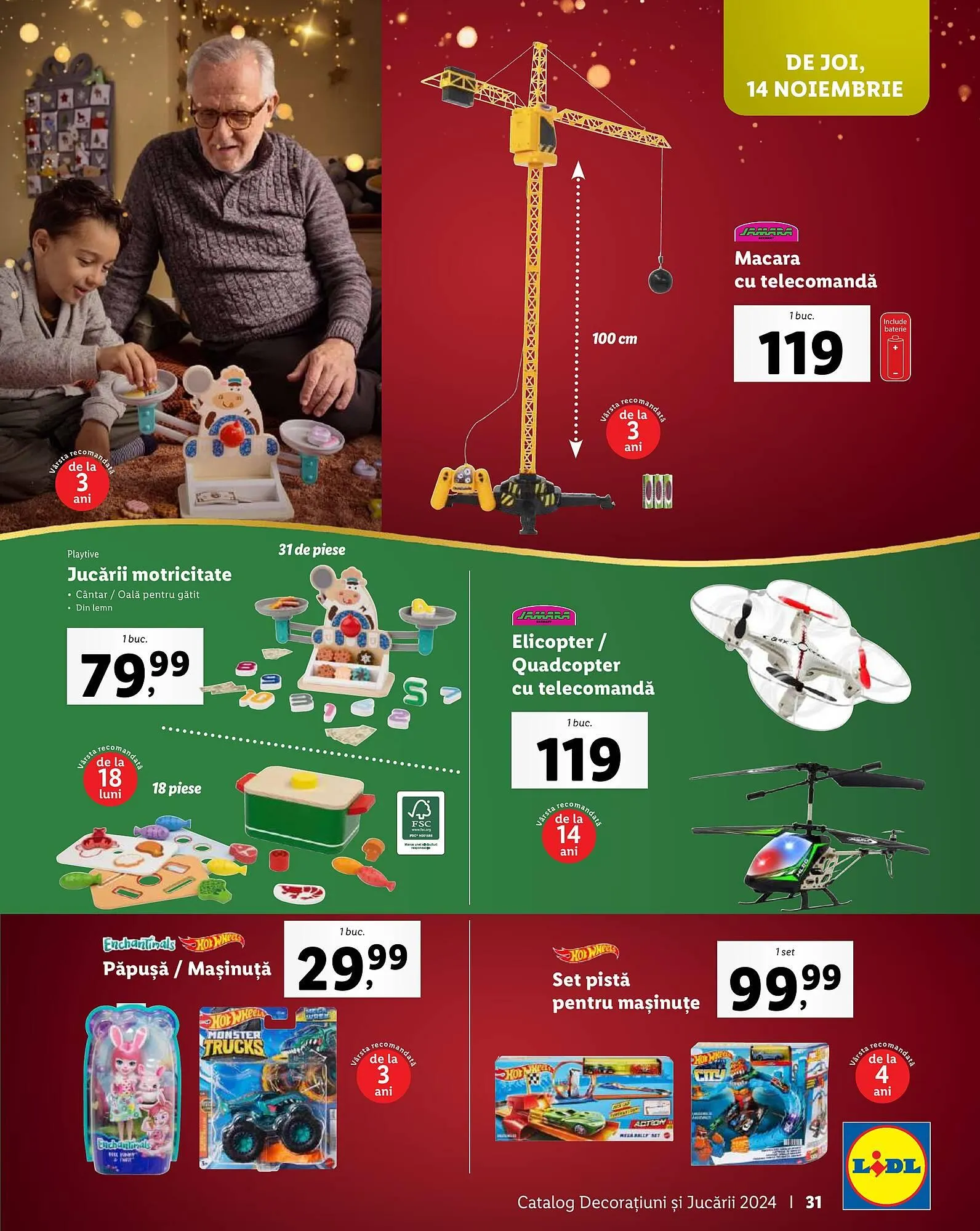 Catalog Catalog Lidl de la 4 noiembrie până la 24 decembrie 2024 - Revista Pagina 31