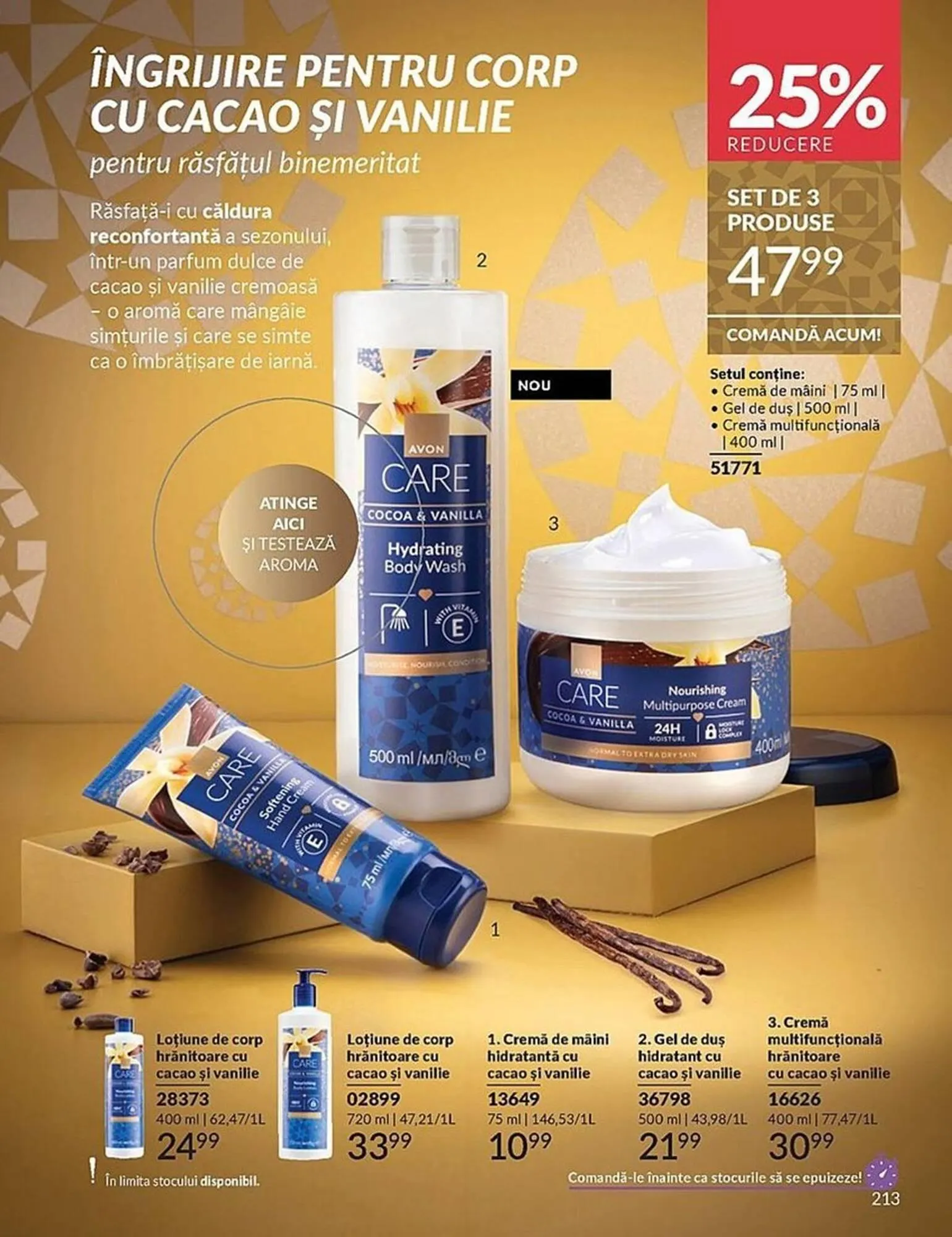 Catalog Catalog Avon de la 2 decembrie până la 31 decembrie 2025 - Revista Pagina 213