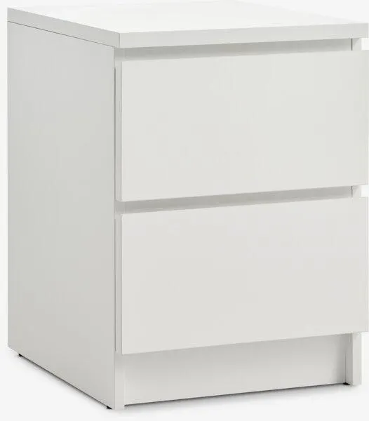 Noptieră LIMFJORDEN 2 sertare albă