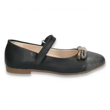 Pantofi fete, cu irizatii si strasuri - W4