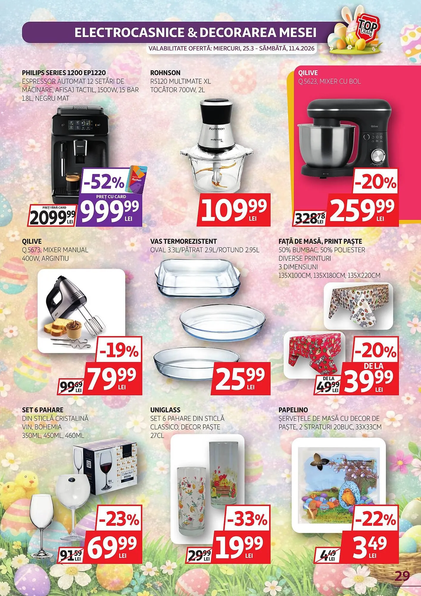 Catalog Catalog Auchan de la 25 martie până la 11 aprilie 2026 - Revista Pagina 29