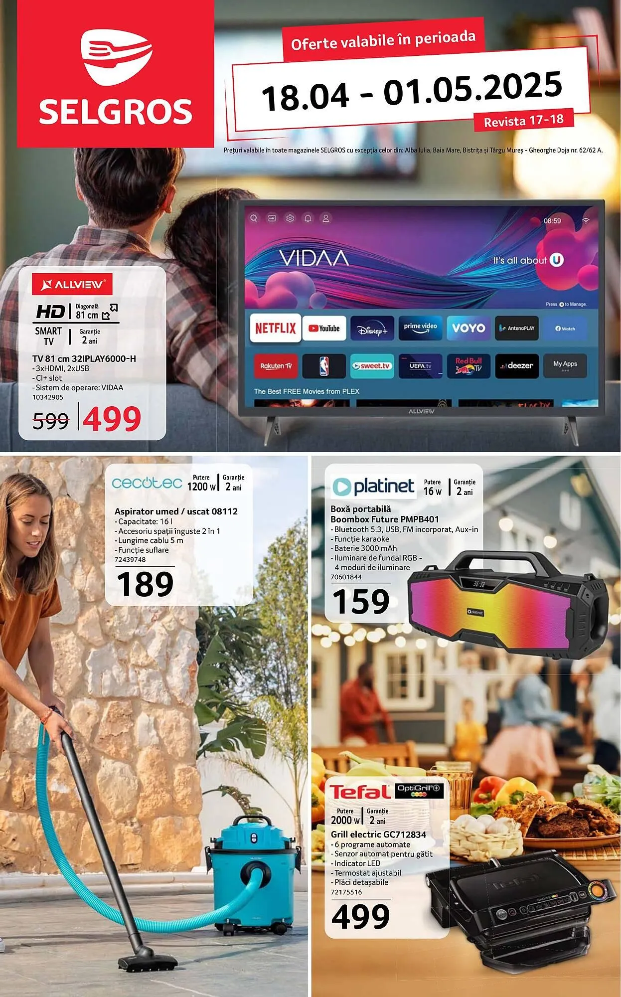 Catalog Catalog Selgros de la 18 aprilie până la 1 mai 2025 - Revista Pagina 1
