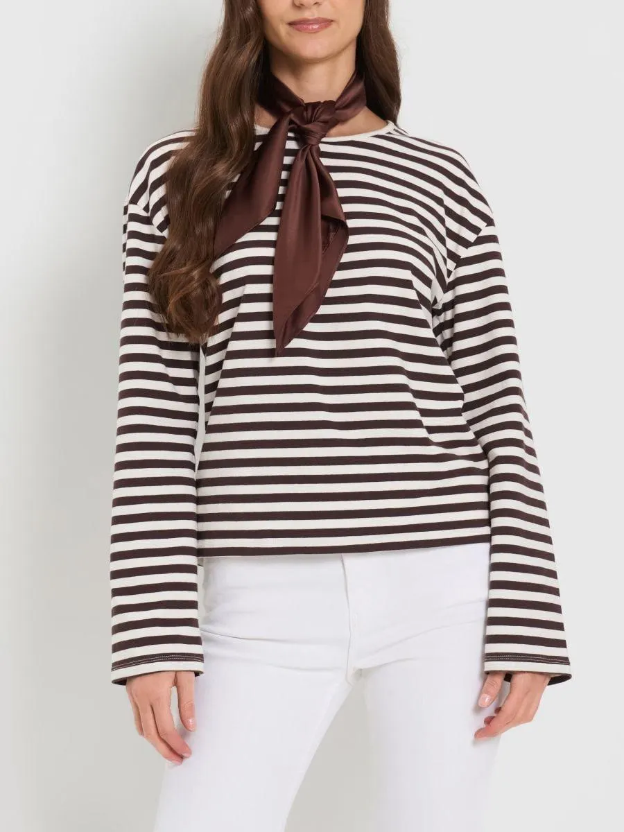 Tricou basic din bumbac cu mâneci lungi