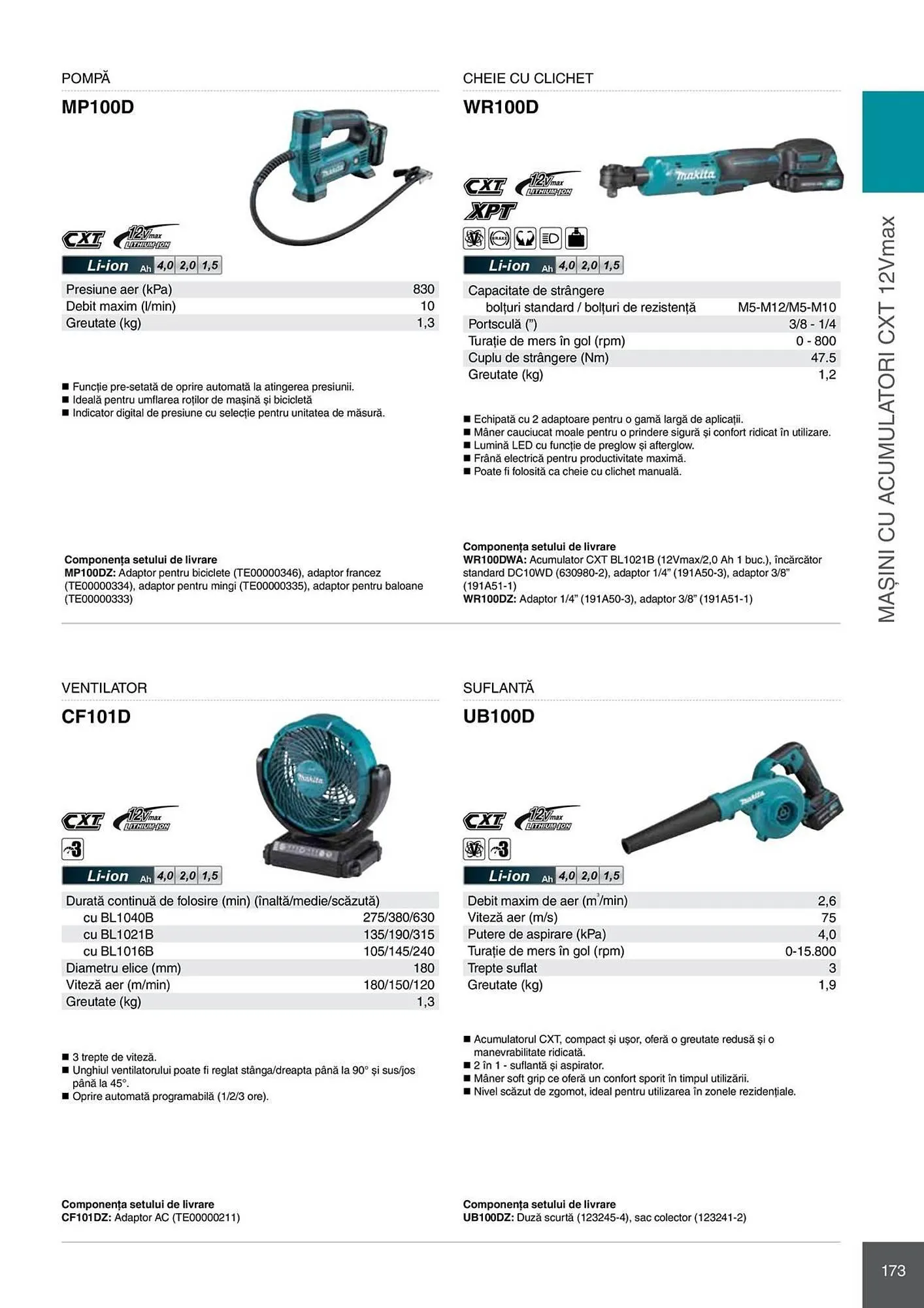 Catalog Catalog Makita de la 28 aprilie până la 31 decembrie 2026 - Revista Pagina 173