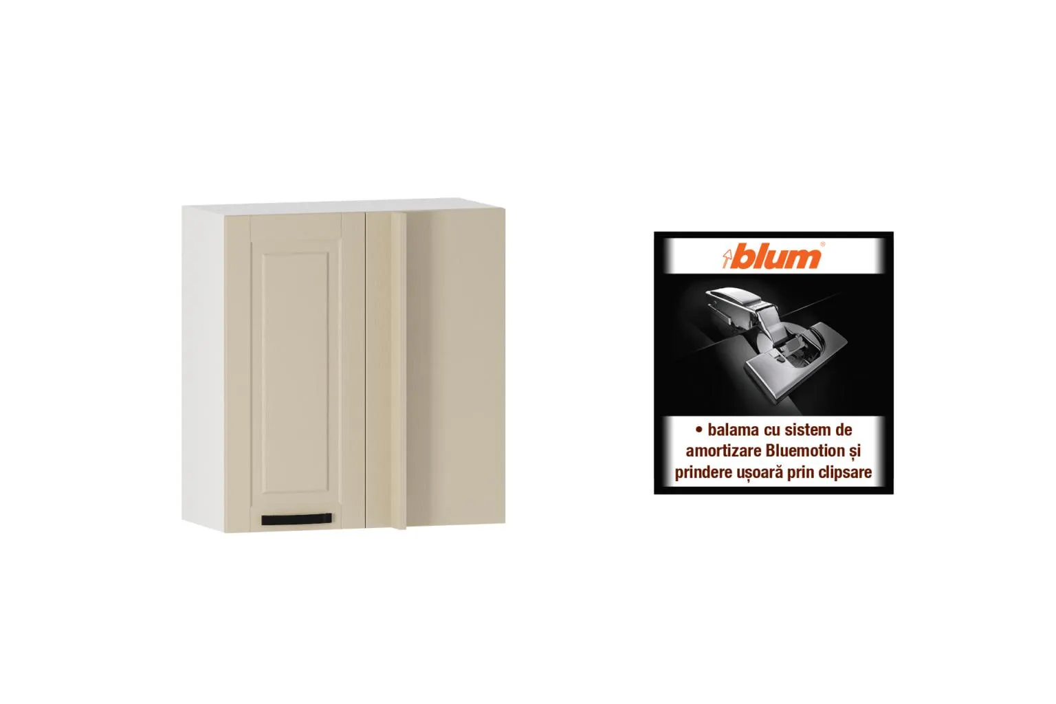 Suspendat de colț cu ușă L75 s&d