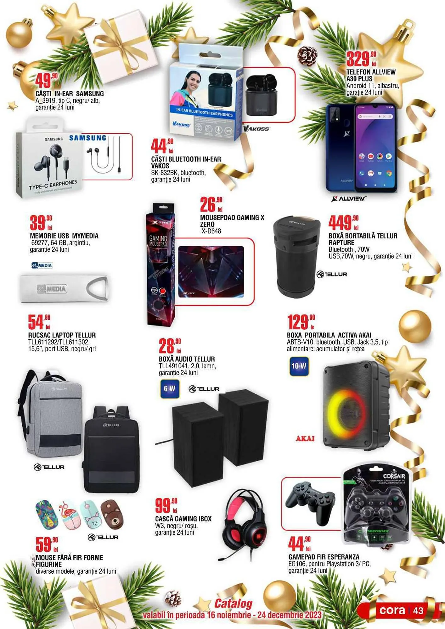 Catalog Cora catalog de la 16 noiembrie până la 24 decembrie 2023 - Revista Pagina 43