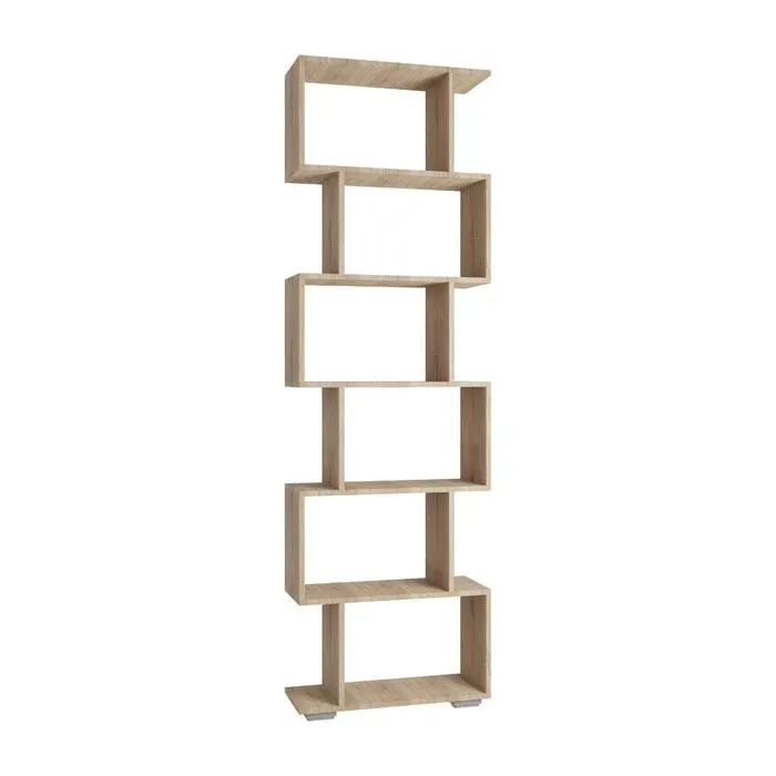 Etajera Cela, PAL, stejar sonoma, 60 x 24 x 196 cm, 1C