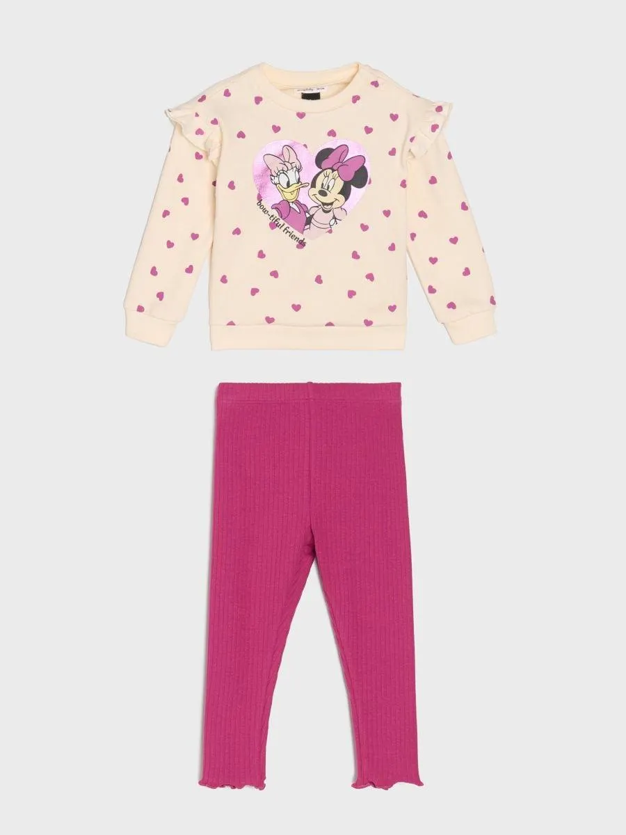 Compleu din jerseu Minnie Mouse