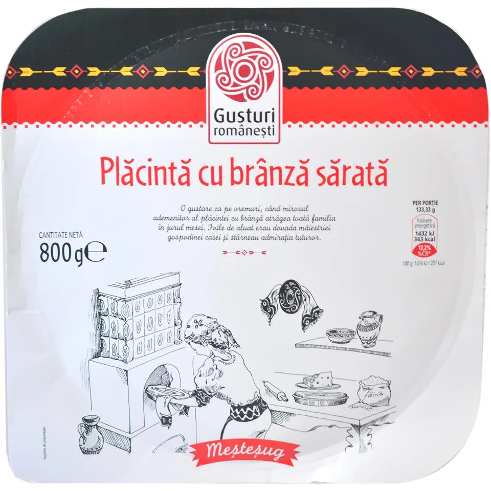 Gusturi romanesti | Placinta cu branza sarata 800g