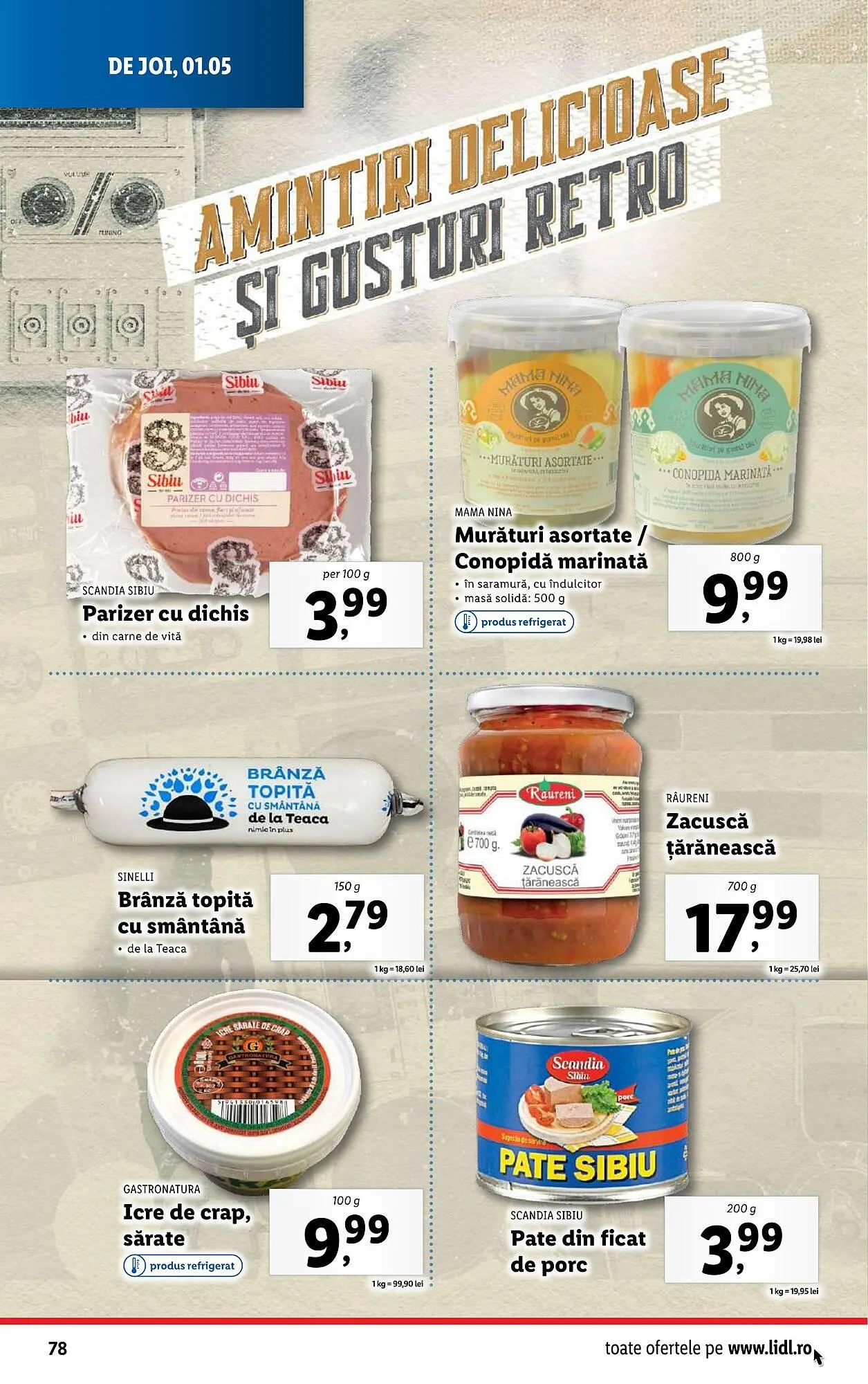 Catalog Catalog Lidl de la 22 aprilie până la 27 aprilie 2025 - Revista Pagina 78