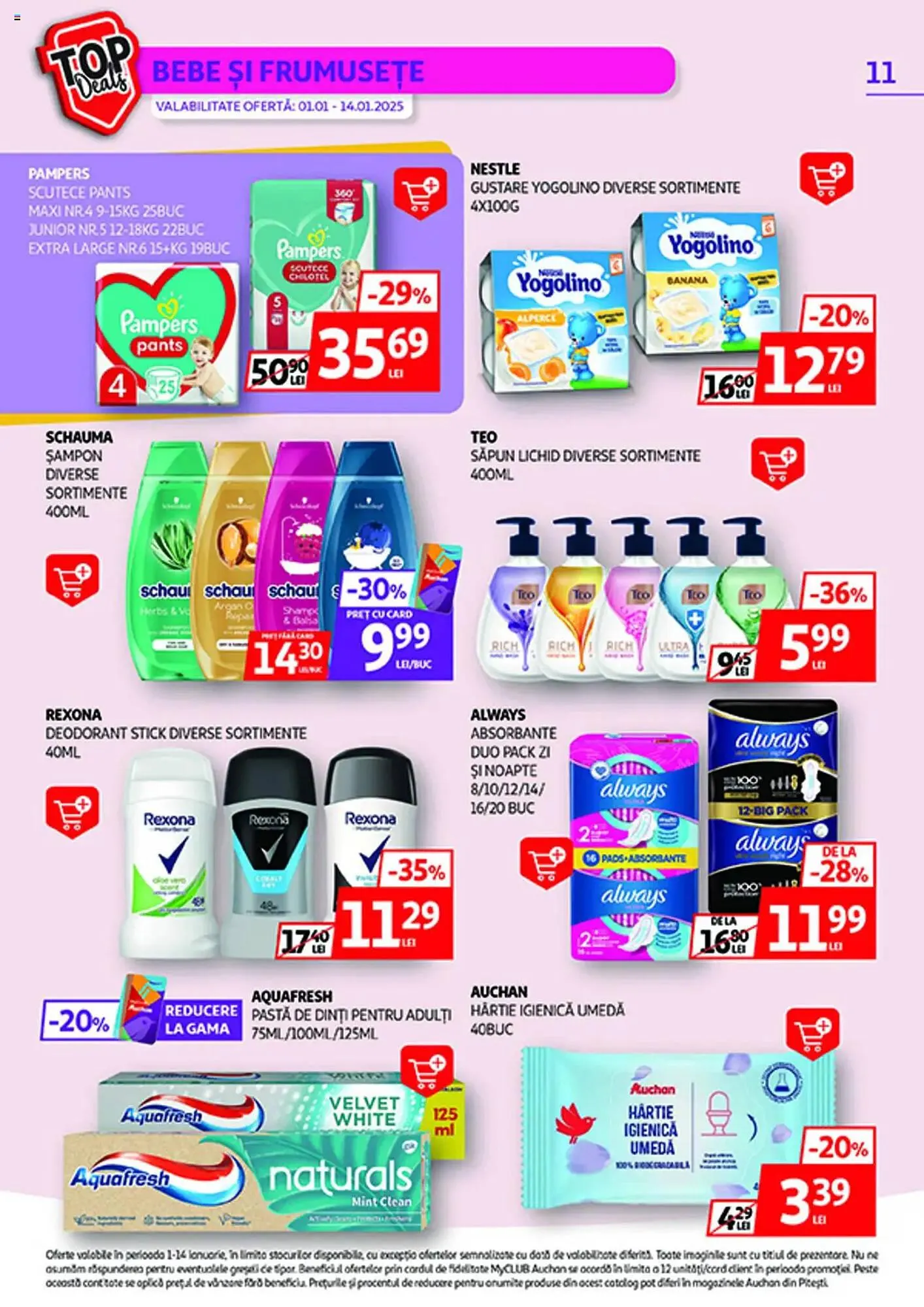 Catalog Catalog Auchan de la 1 ianuarie până la 14 ianuarie 2025 - Revista Pagina 11