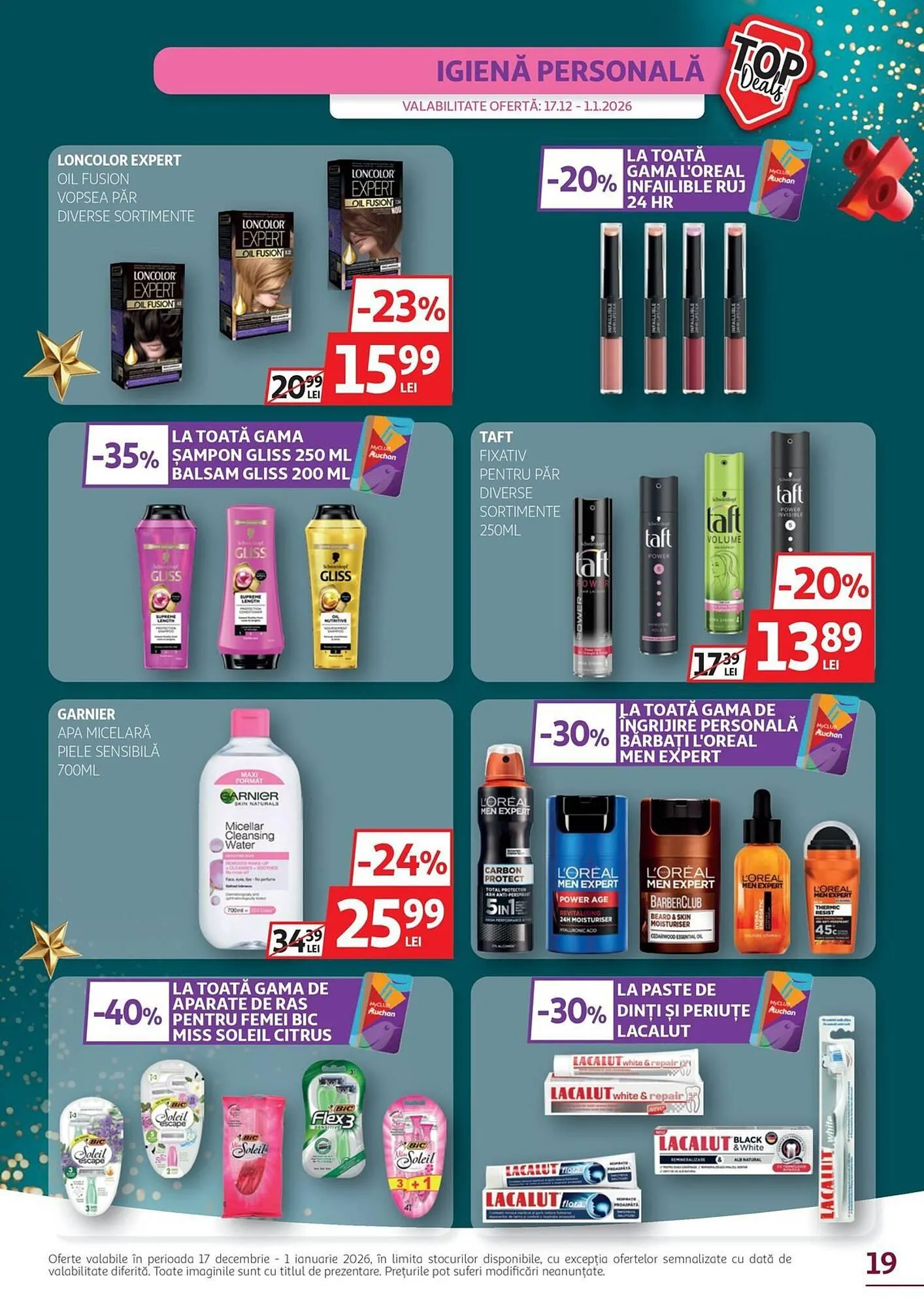 Catalog Catalog Auchan de la 17 decembrie până la 1 ianuarie 2026 - Revista Pagina 19