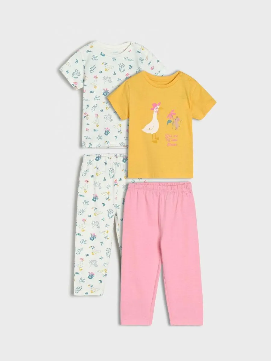 Set de 2 pijamale din bumbac