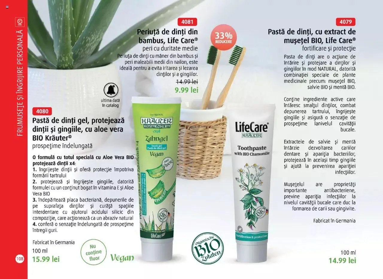 Catalog Catalog Life Care primavara-vara 2023 de la 1 martie până la 31 decembrie 2023 - Revista Pagina 110
