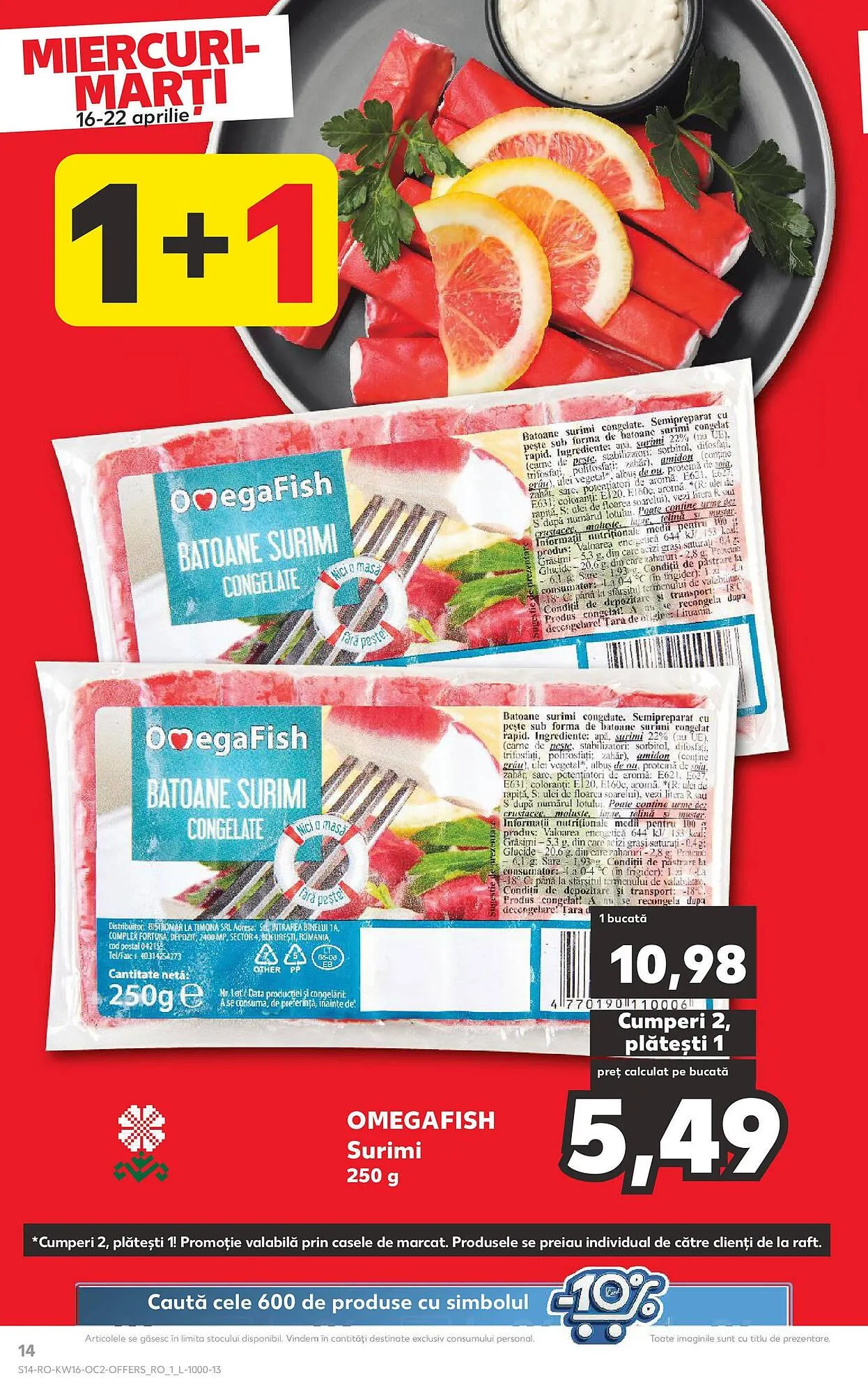 Catalog Catalog Kaufland de la 16 aprilie până la 22 aprilie 2025 - Revista Pagina 14