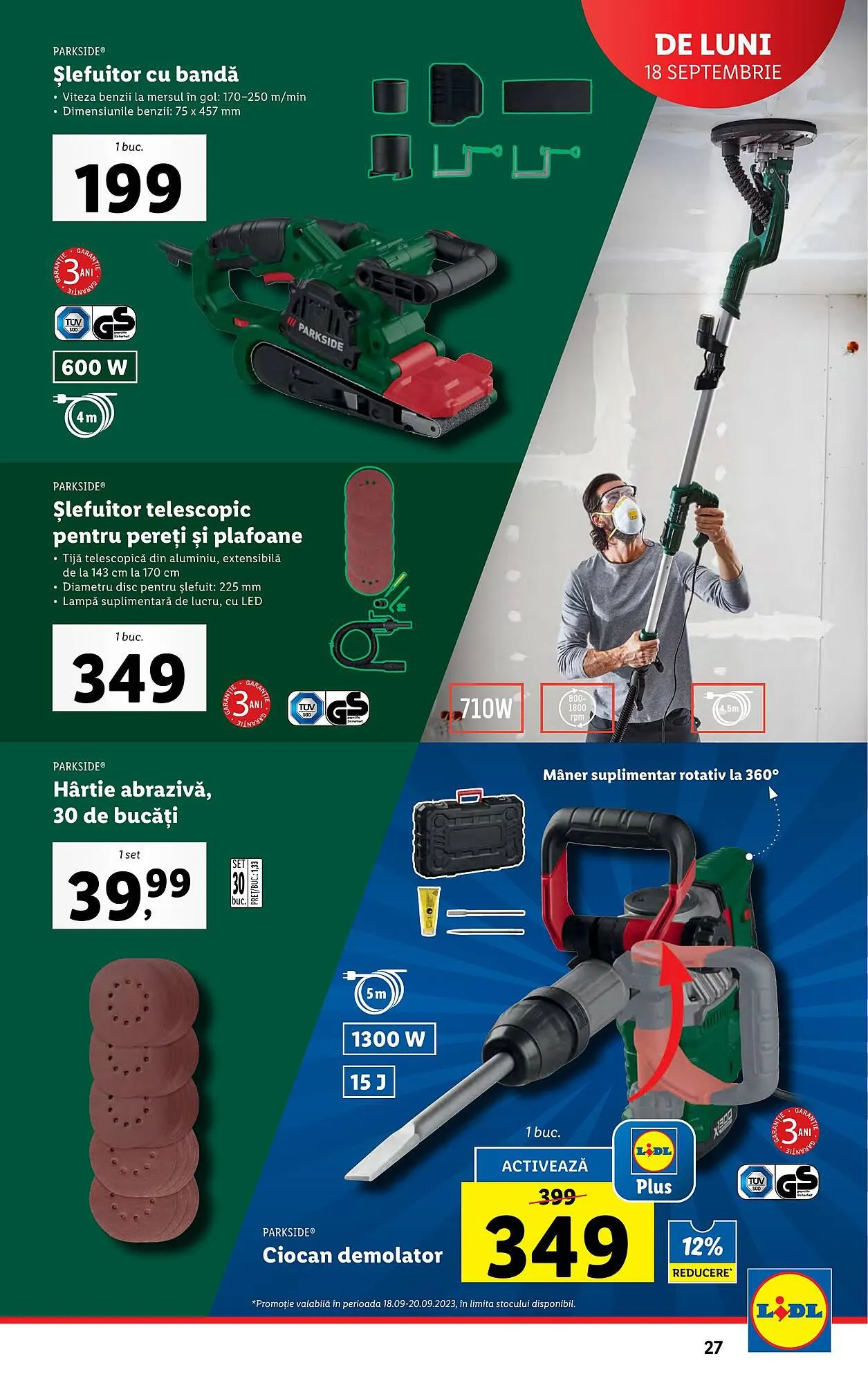 Catalog Lidl catalog de la 18 septembrie până la 24 septembrie 2023 - Revista Pagina 27