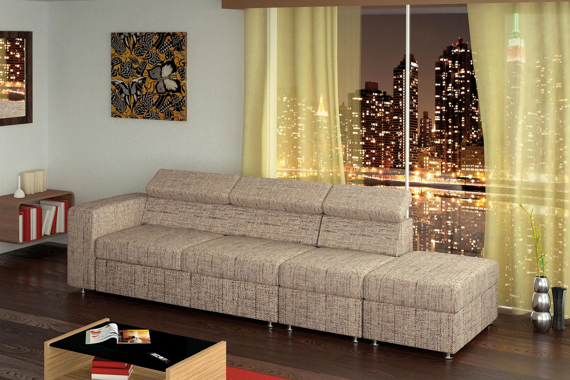 Canapea modulară L 302 cm