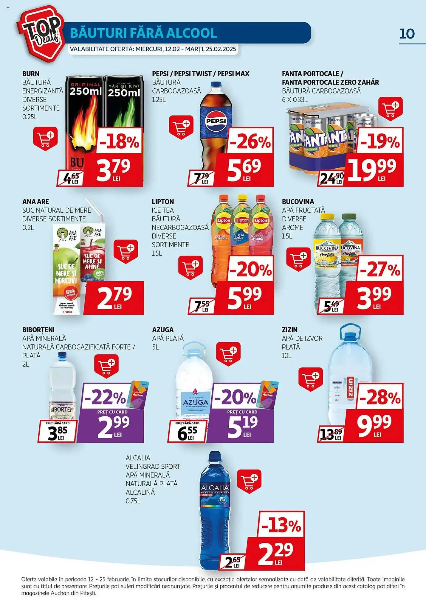 Catalog Catalog Auchan de la 12 februarie până la 25 februarie 2025 - Revista Pagina 10