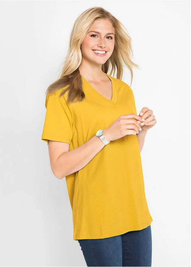 Tricou lung V (5buc.)