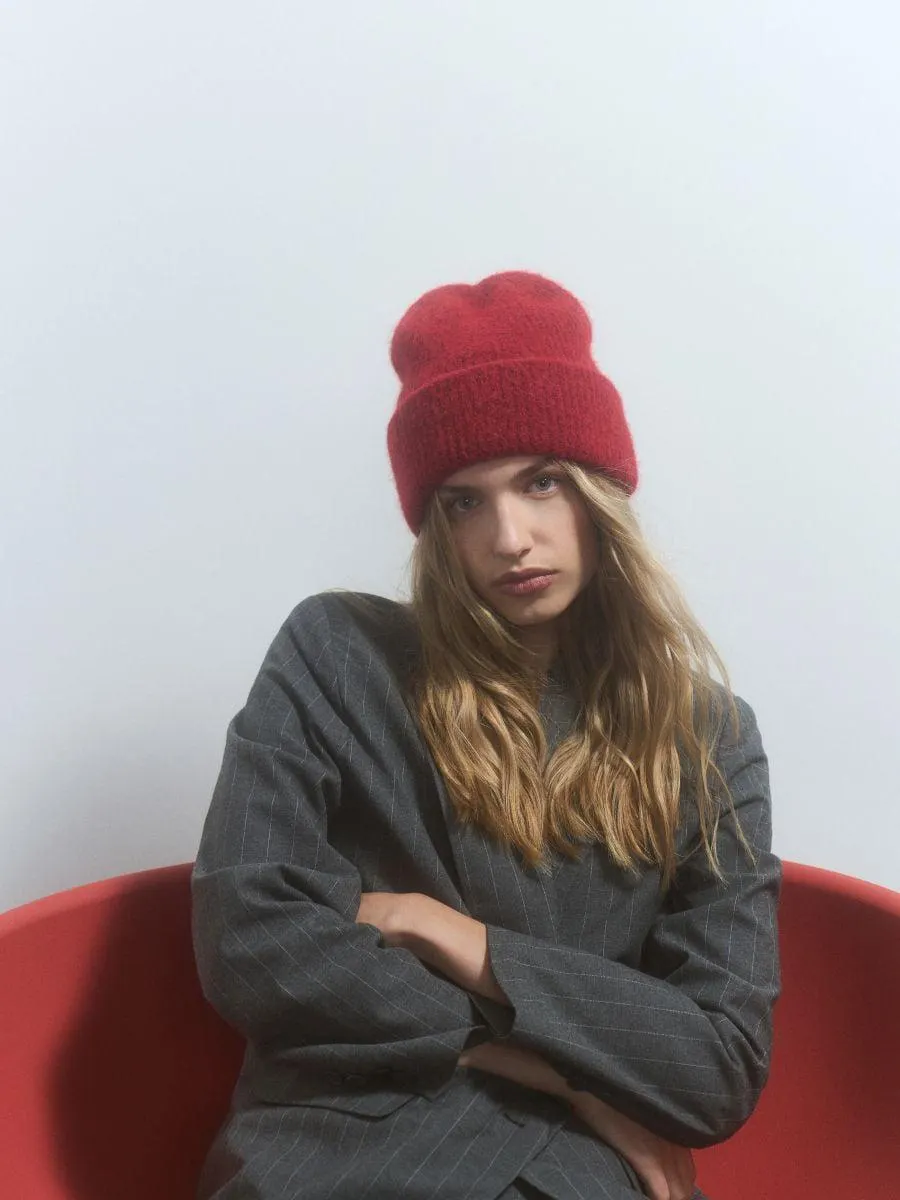 Căciulă beanie cu adaos de lână de alpaca