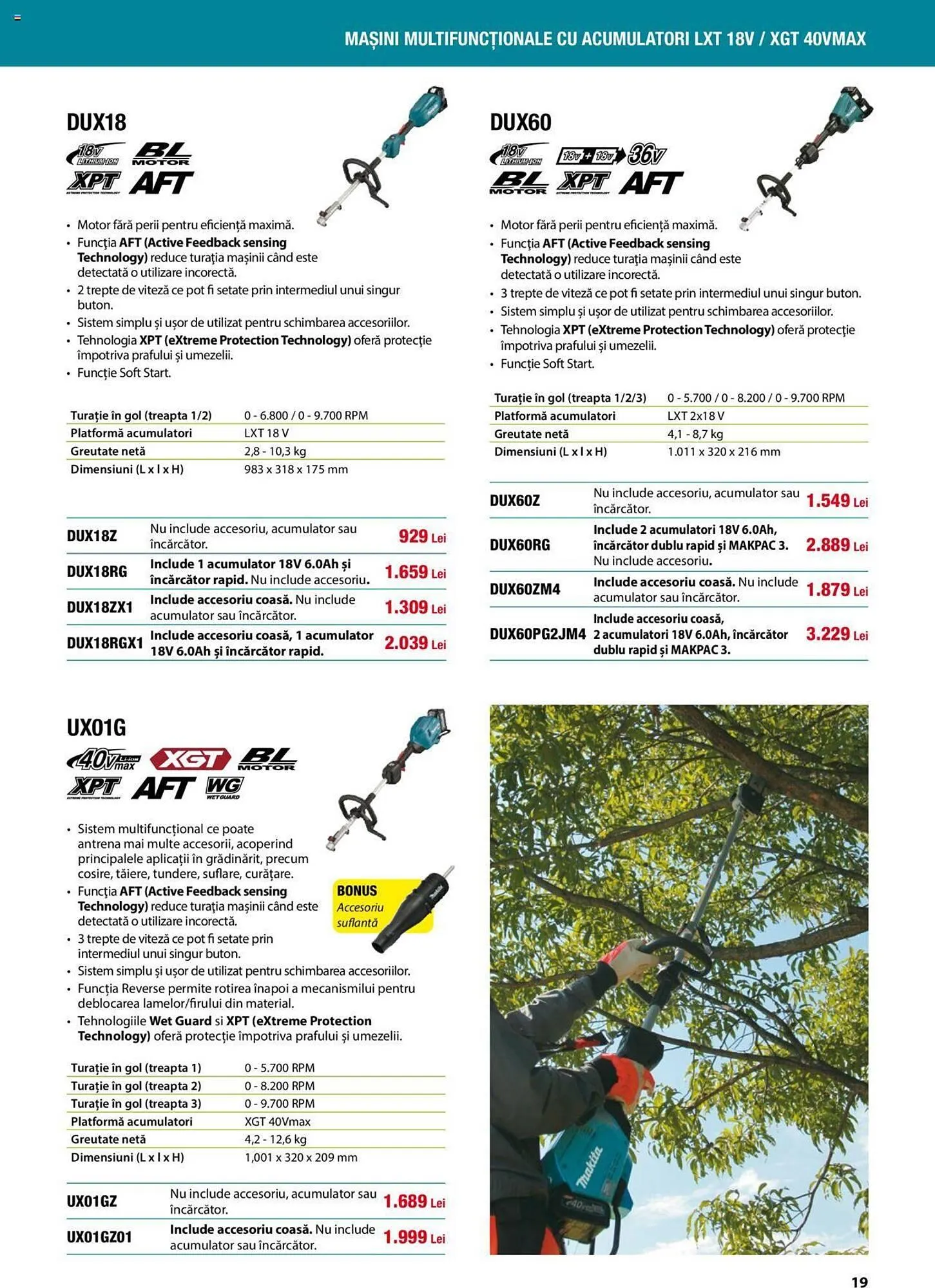 Catalog Makita catalog de la 1 septembrie până la 22 decembrie 2023 - Revista Pagina 19